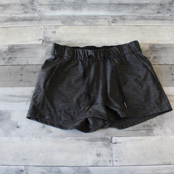 lululemon athletica Pants - Lululemon Gray and Black Running Shorts 8